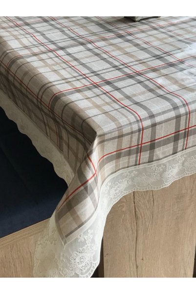 dekorya PVC Lacy | Colorful Patterned Luxury Tablecloth | Oilcloth Fiber Based Non-Slip Wipeable Stain Resistant