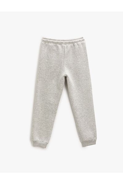 Koton Jogger Sweatpants Dog Printed Pocket Tied Waist