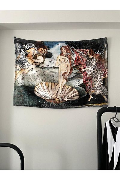 Planet Butik The Birth Of Venus Wall Cloth - Wall Tapestry I 70 X 100 Cm