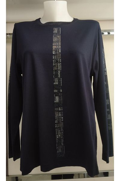 N.Y.YILDIZ Μπλούζα Star Mix Pattern Βαμβακερή ελαστική μεγάλου μεγέθους χτενισμένη βαμβακερή μπλούζα