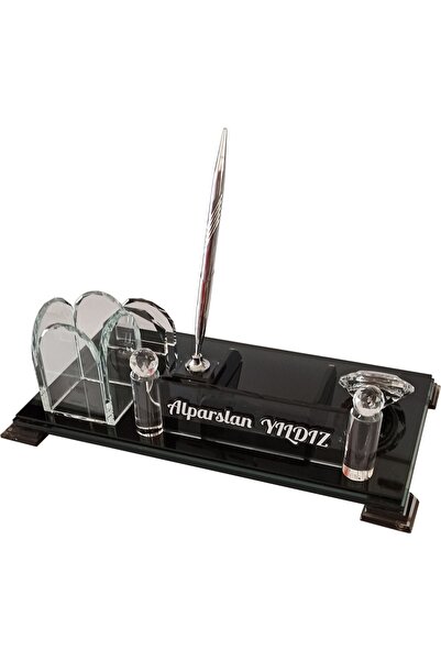 MERTKRİSTAL Kristal Masa Isimliği M200sılver