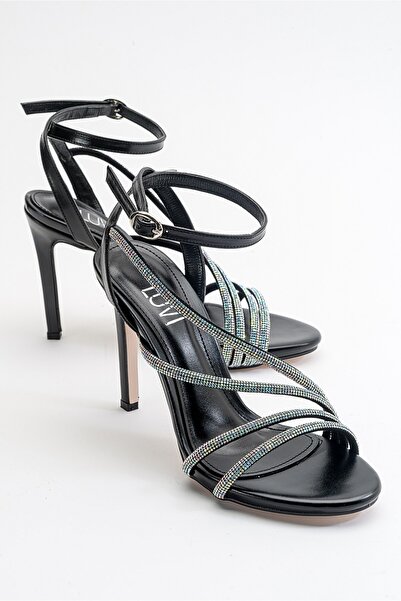 LuviShoes Leedy Чорні жіночі туфлі на підборах