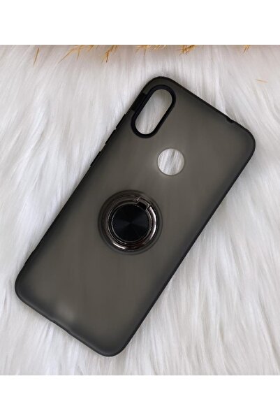 Aksesuarda Moda Redmi Note 7 Uyumlu Magnet Yüzük Standlı Kılıf