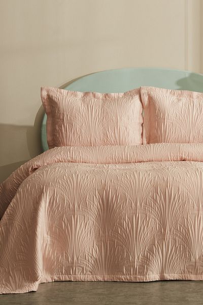 Karaca Home Sunset Double Bedspread Salmon