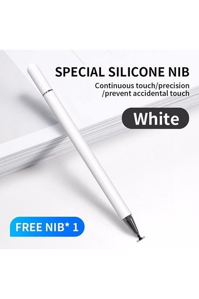 CEPCASE Touch Drawing Pen with Disc Tip Compatible with Tablet and Phone Sugar White