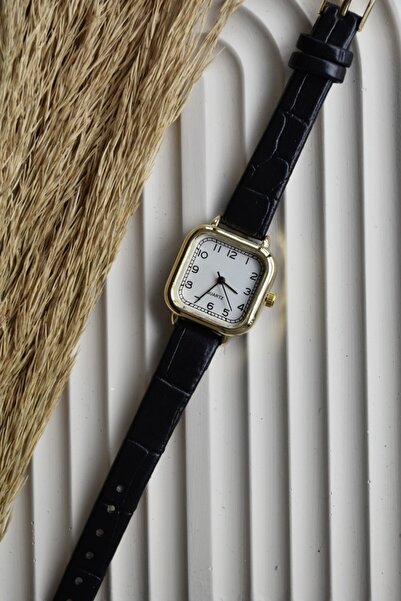 Ricardo Minimal Vintage Dark Coffee Color Cord Women Wristwatch Bb0068