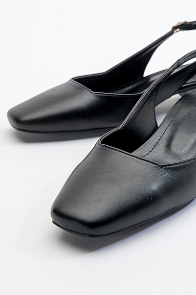 LuviShoes State Black Skin Dámské Boty na podpatku