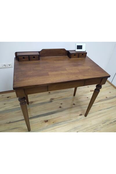 MMS AHŞAP Ceviz Renk Ahşap Çalışma Masası