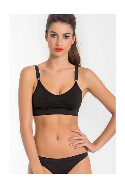 Miss Fit 1503 Γυναικείο Μαύρο Σουτιέν Minimizer