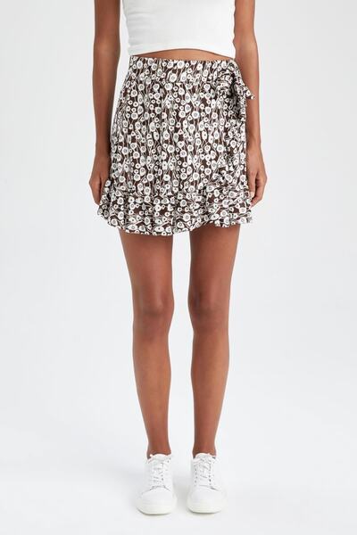 DeFacto Bavlněná sukně Regular Fit