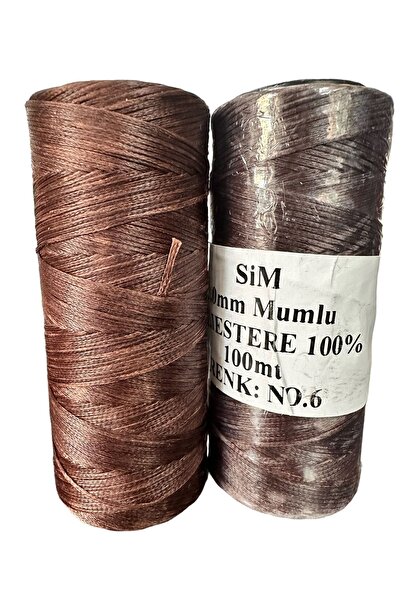 ÜMİT DERİCİLİK Deri Hobi Mumlu Ip 1 Mmkalınlığında 100 Metre