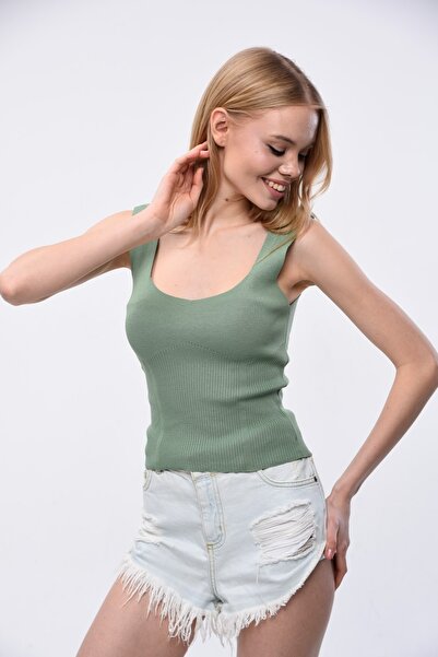 MA ananas Women's Green Knitwear Undershirt