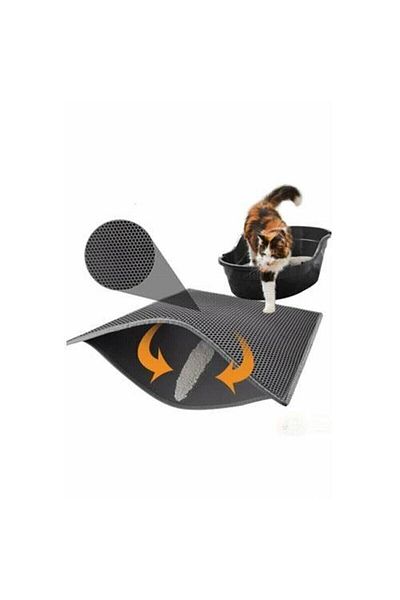 TrendyFashion Cat Toilet Mat with Sieve Cat Litter Mat-grey Cat Mat