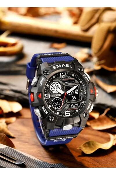 SMAEL 8055 Lcvrt Dijital Ve Analog Erkek Kol Saati