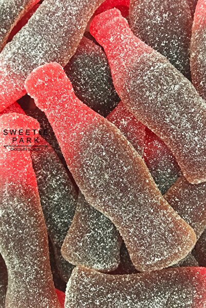 Haribo Fizz Sour Ekşili Süper Dev Vişne Cola Kola Şişesi Meyveli Jelly Yumuşak Şekerleme Jelibon 1 Kg
