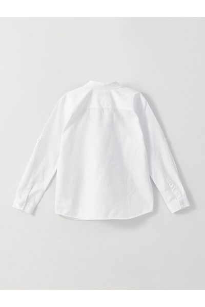LC Waikiki Basic Long Sleeve Gabardine Boy's Shirt