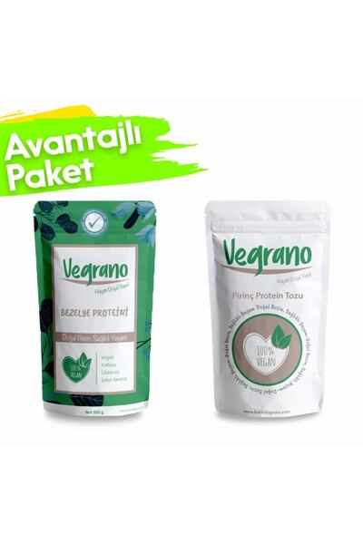 Vegrano Bezelye Proteini 100 G + Pirinç Protein Tozu 100 G