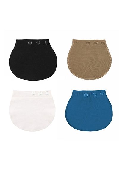 Pimobile Pantaloni de maternitate Extensor de talie-extensor de pantaloni pentru femei Albastru-negru-bej-alb 4 culori