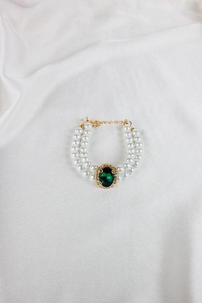 im Design Glass Pearl Bracelet with Crystal Stone