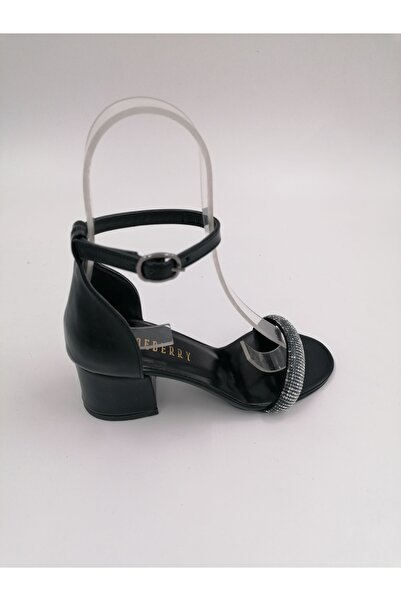 SOLMAZ Βραδινό φόρεμα με τακούνι Aris Black Metallic Stone Μονό λουράκι