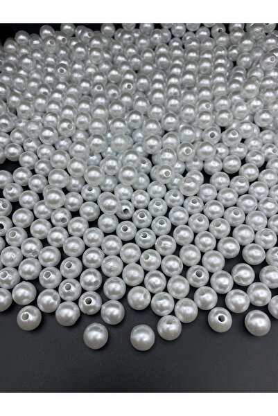 Hedef Bijuteri 100 جرام 10 ملم لؤلؤ بلاستيكي أبيض، حبات اللؤلؤ البلاستيكي، خر...