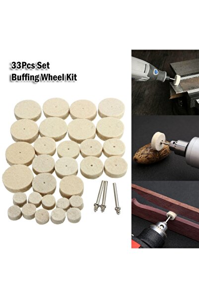 Depolife Polisaj Cila Parlatma Keçesi Yün Keçe Dremel Matkap Ucu 13mm Ve 25mm...