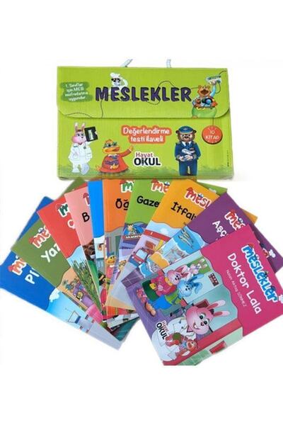 Hayat Okul Yayınları Hayat Okul 1. Sınıf Meslekler Hikaye Seti 10 Kitap