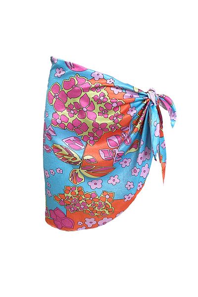 Bolder Hailey Crispy Flower Pareo scurt transparent