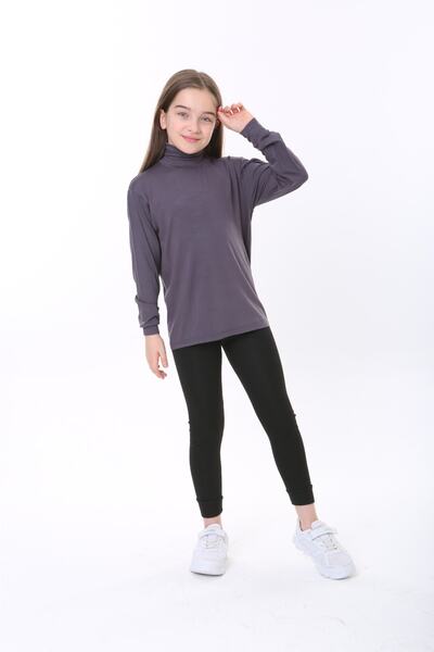 skycott Бавовняний боді з високим коміром, довгими рукавами та повним коміром