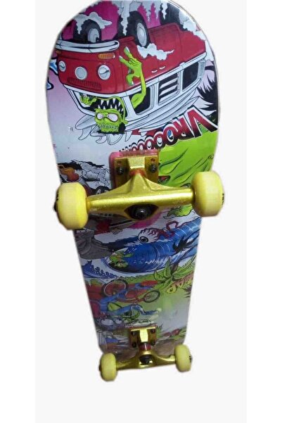 CAN OYUNCAK Profesyonel Zımpara Üstü Simli Kemikteker Süslü Kaykay