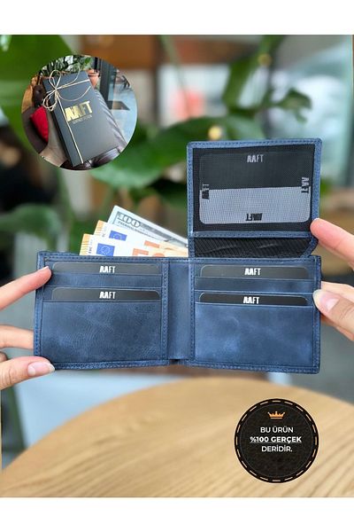 MFT Leather Design Αντίκα πορτοφόλι Royal από γνήσιο δέρμα
