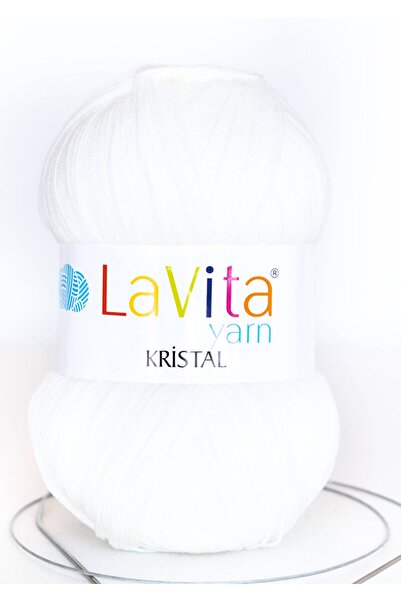 LaVita Yarn Ață de tricotat manuală Crystal Lif Amigurumi Taka Yarn (9502-kemik)