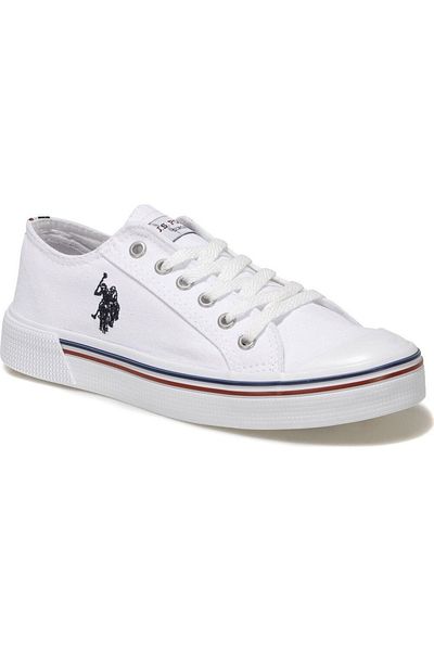 U.S. Polo Assn. Penelope White Summer Linen Women's Sneakers