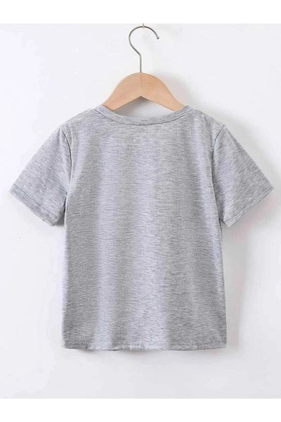Machetta Tricou pentru copii oversize din bumbac imprimat Bad Cat
