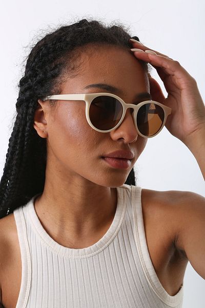 ModaLand New Season Sunglasses Beige Colors