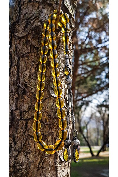 OTTOTESBİH Mărgele de rugăciune cu ciucuri de argint pentru bărbați