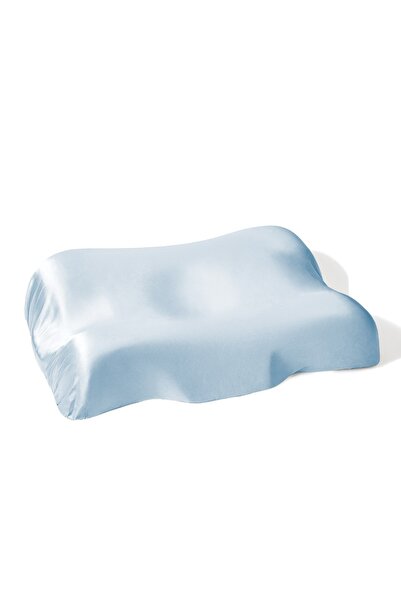 Beauty Pillow غطاء وسادة حريري 100% لون أزرق (مناسب للوسادة)