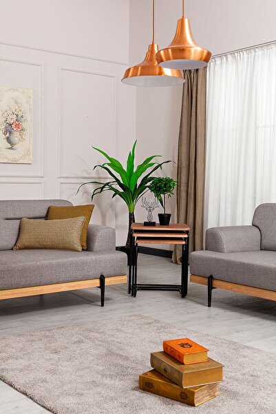 Modalife Linen Üçlü Salon&oturma Odası Kanepe - Antrasit