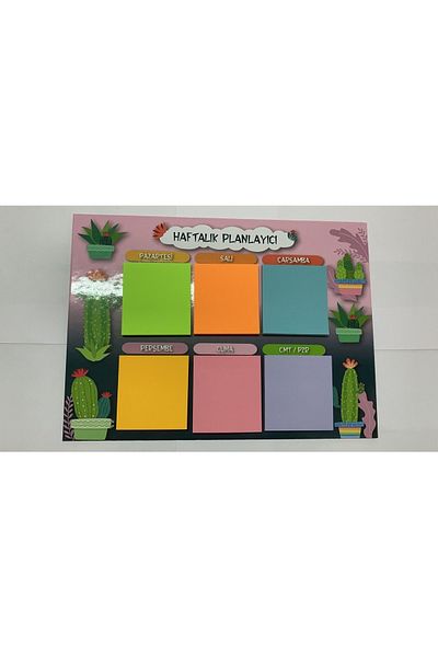 Paste Notes Notyaz Başarı Weekly Planner Set (bh-3655)