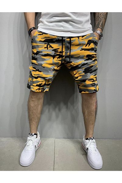 ayakuydur Men's Camouflage Shorts - Colorful