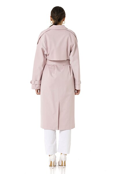 Icon Kadın Pudra Şimal Trençkot 1638 Bb
