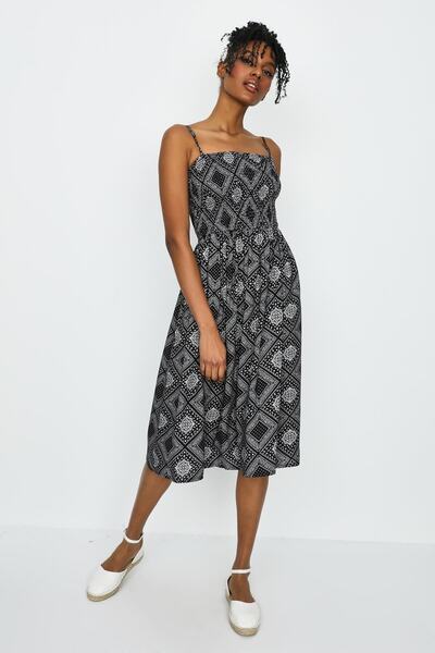 Select Moda Γυναικείο φόρεμα με λουράκι Gipe με λεπτομέρειες