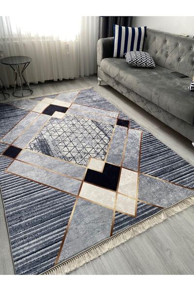 Modern home Modern Eskitme Dekoratif Halı Yolluk Kolay Temizlenebilen Deri Ka...