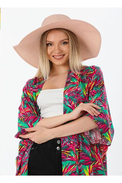 laviyonsa Straw Flared Beach Hat