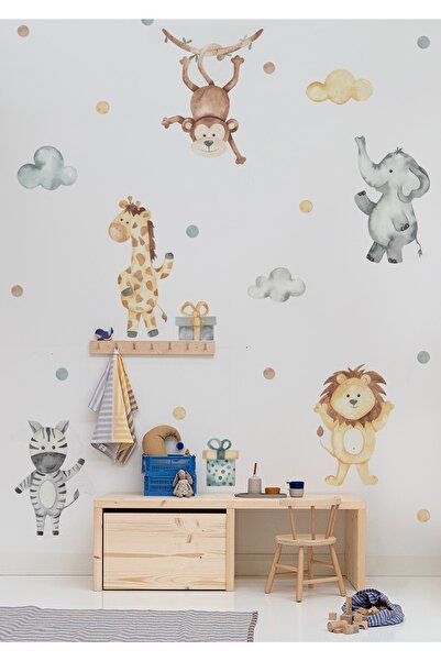 WALLHUMAN Danscı Hayvanlar Çocuk Odası Duvar Stickerı