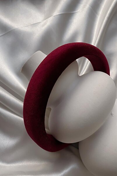 mylove Burgundy Curved Velvet Crown
