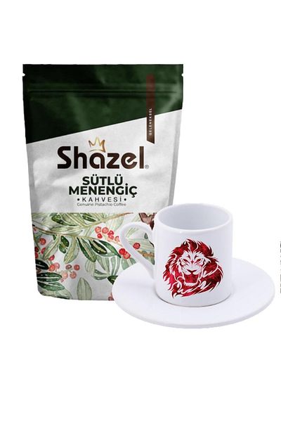 Shazel Menengic Coffee with Milk 200 gr+ Red Lion Turkish Coffee Cup