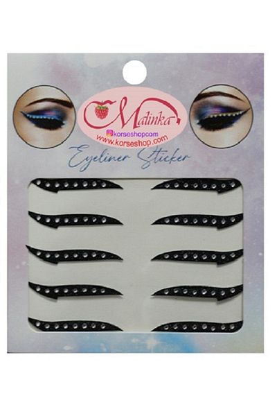 Malinka 10 Pieces Eyeliner Sticker Self-Adhesive Sticker