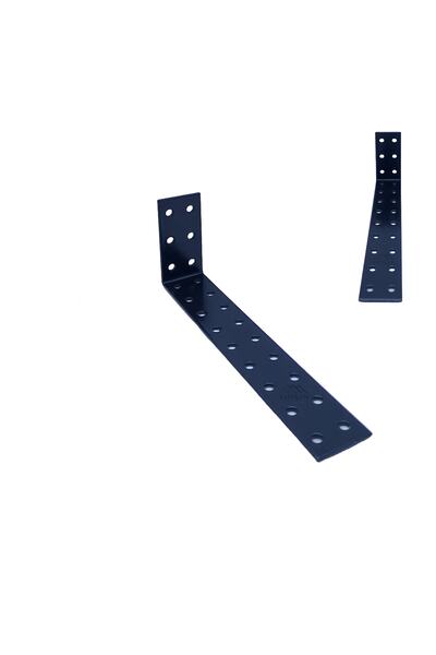 Yapıkan Siyah Deprem Güvenliği Dolap Sabitleme Aparatı Seti 30x60x180mm - L Demir Gönye Köşe Birleştirme