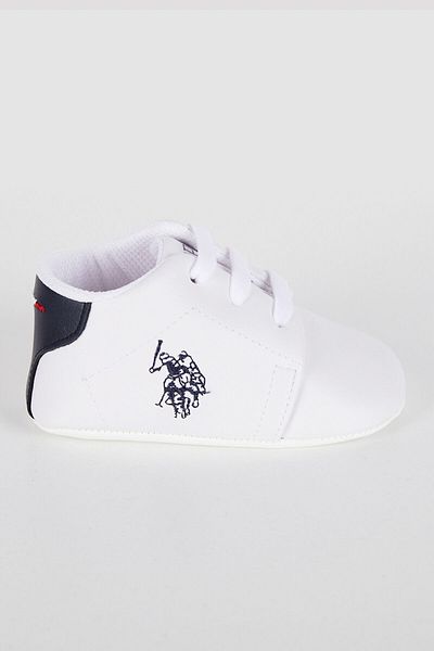 U.S. Polo Assn. Comfortable White Baby Boy Shoes